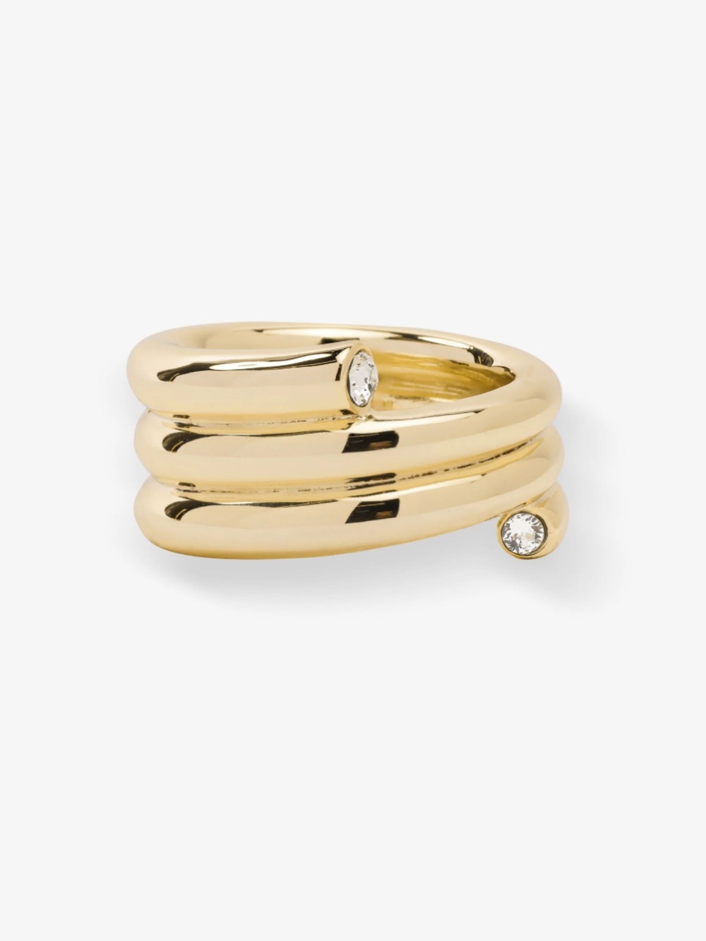 Melinda Maria Gold Spiral Ring